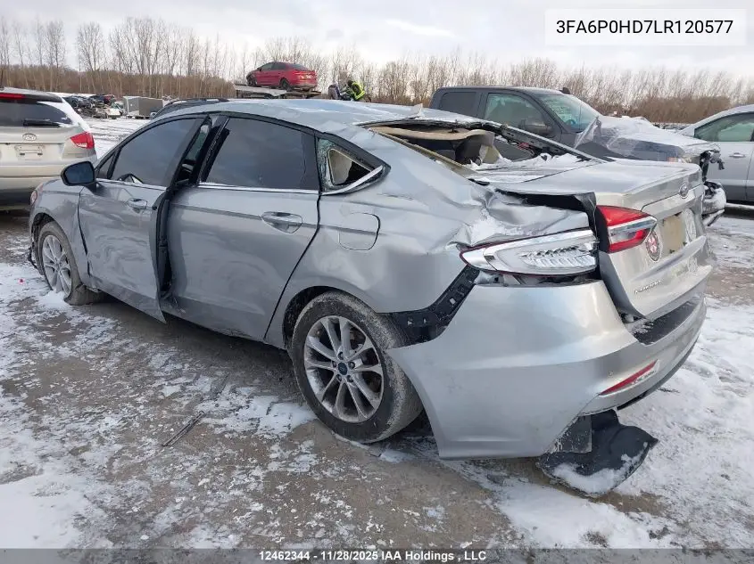 3FA6P0HD7LR120577 2020 Ford Fusion Se