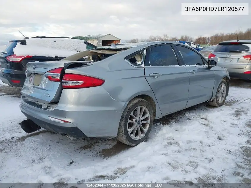3FA6P0HD7LR120577 2020 Ford Fusion Se