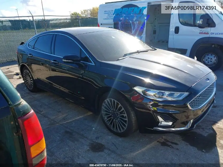 3FA6P0D98LR174391 2020 Ford Fusion Titanium