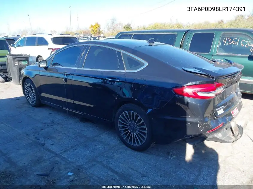 3FA6P0D98LR174391 2020 Ford Fusion Titanium