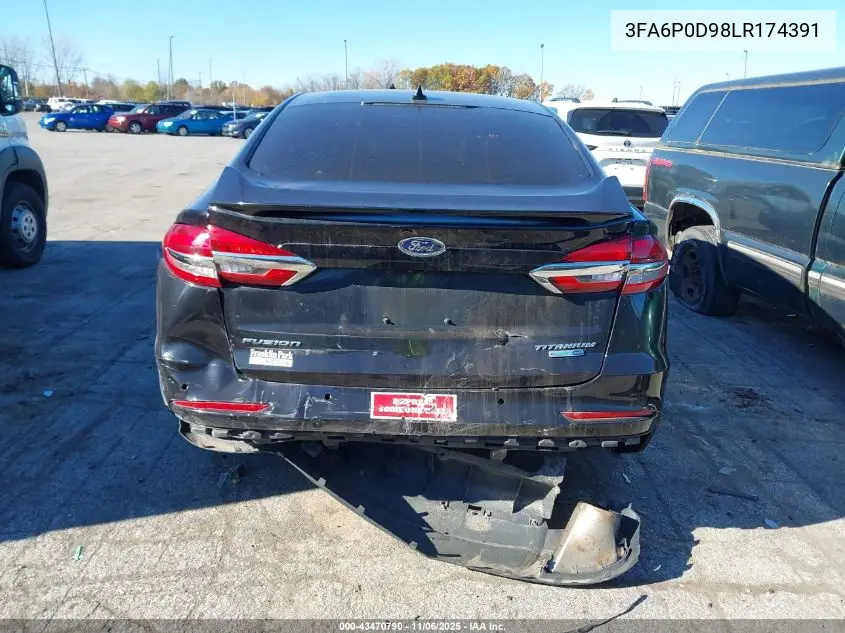 3FA6P0D98LR174391 2020 Ford Fusion Titanium