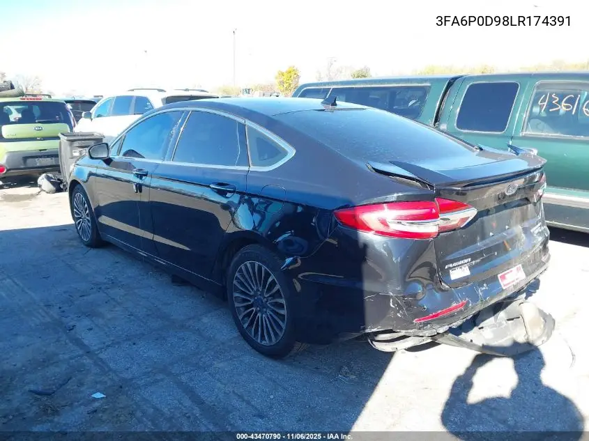 3FA6P0D98LR174391 2020 Ford Fusion Titanium