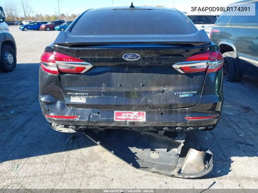 3FA6P0D98LR174391 2020 Ford Fusion Titanium