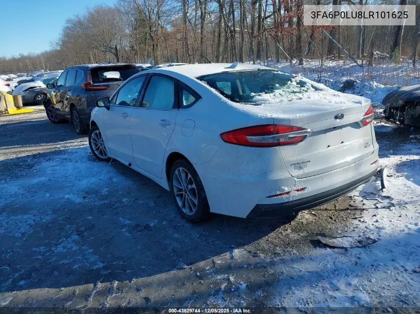 3FA6P0LU8LR101625 2020 Ford Fusion Hybrid Se