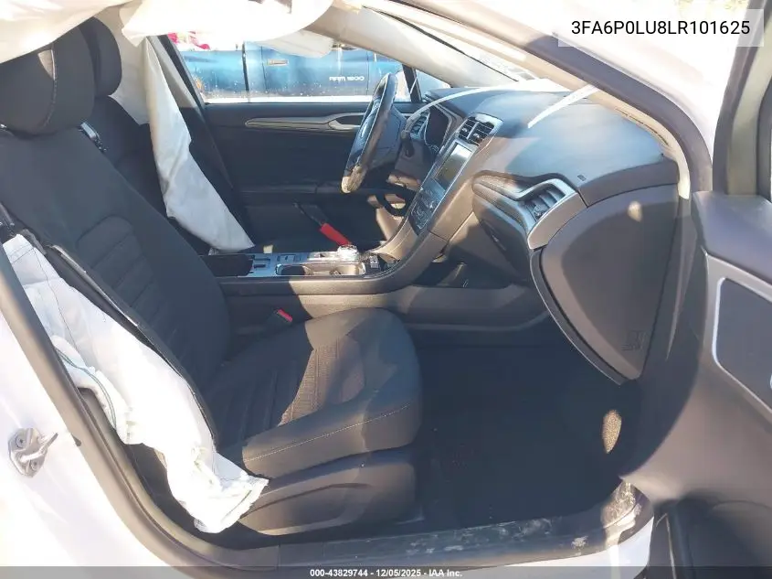3FA6P0LU8LR101625 2020 Ford Fusion Hybrid Se