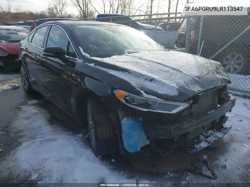3FA6P0RU9LR113547 2020 Ford Fusion Hybrid Titanium