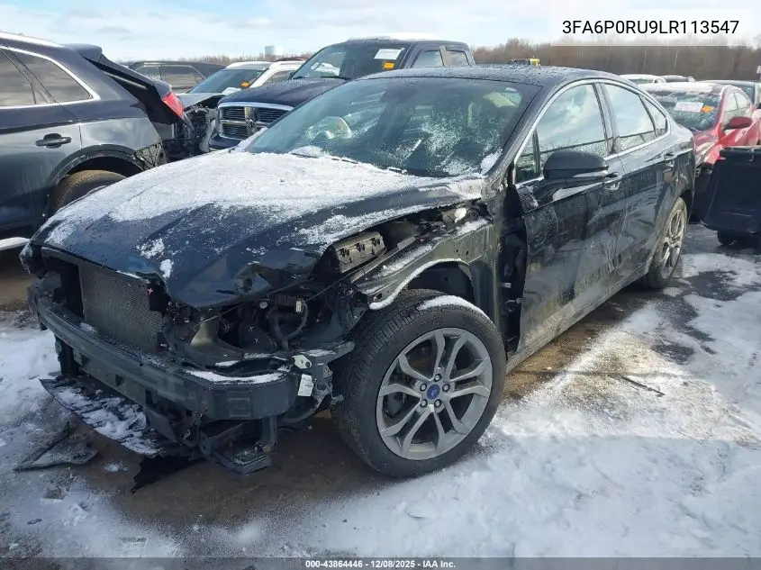 3FA6P0RU9LR113547 2020 Ford Fusion Hybrid Titanium