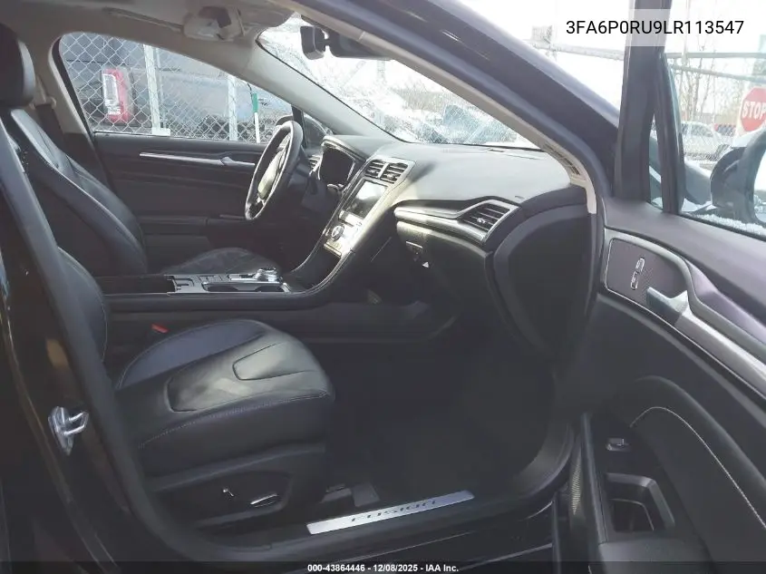 3FA6P0RU9LR113547 2020 Ford Fusion Hybrid Titanium