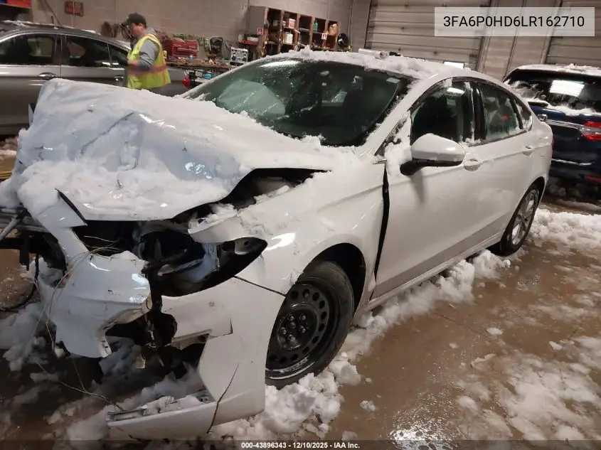 3FA6P0HD6LR162710 2020 Ford Fusion Se