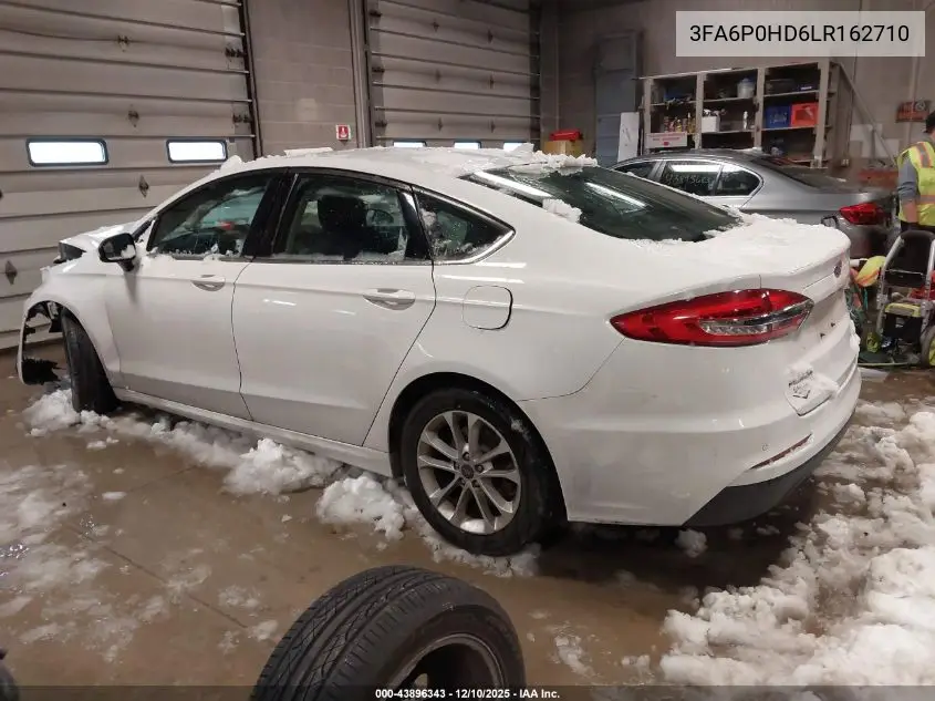 3FA6P0HD6LR162710 2020 Ford Fusion Se