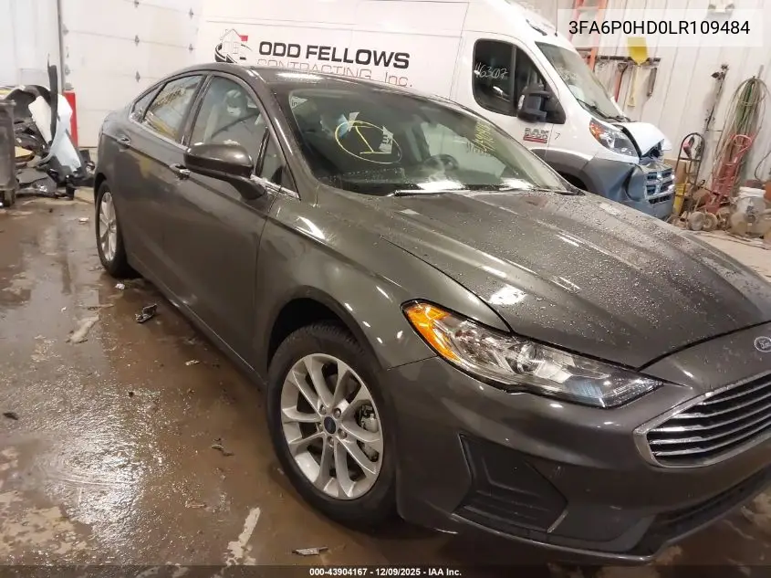 3FA6P0HD0LR109484 2020 Ford Fusion Se