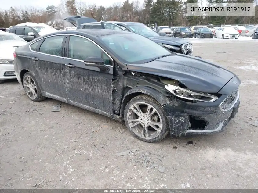 3FA6P0D97LR191912 2020 Ford Fusion Titanium