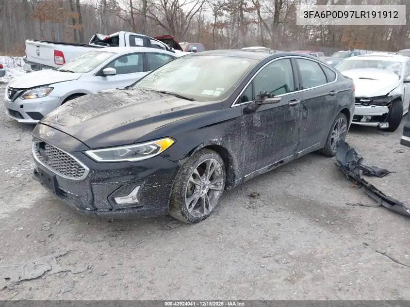 3FA6P0D97LR191912 2020 Ford Fusion Titanium
