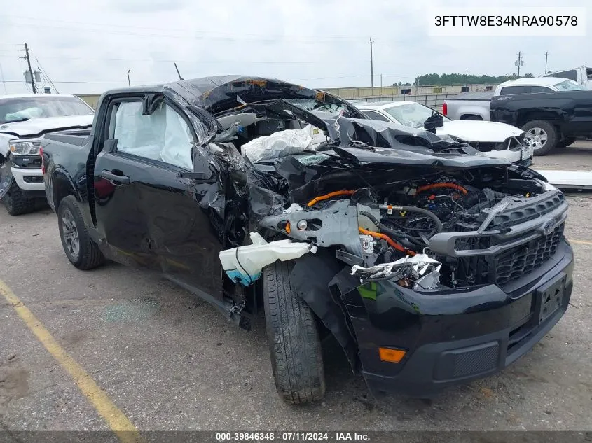 3FTTW8E34NRA90578 2022 Ford Maverick Xlt