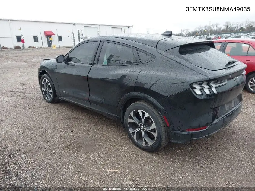 3FMTK3SU8NMA49035 2022 Ford Mustang Mach-E Premium