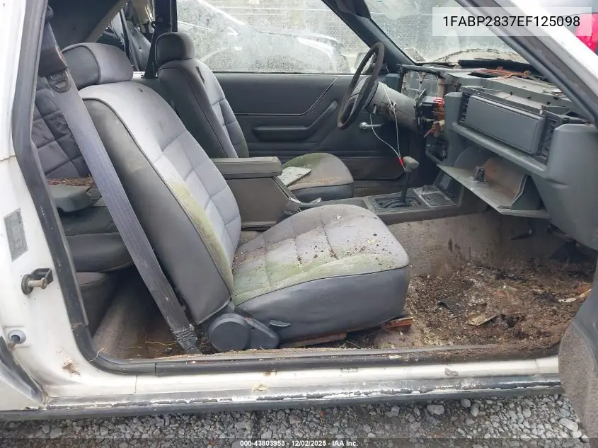 1FABP2837EF125098 1984 Ford Mustang L