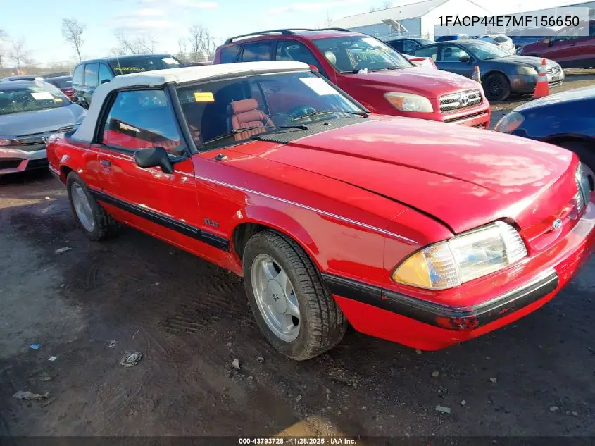 1FACP44E7MF156650 1991 Ford Mustang Lx