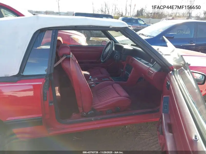 1FACP44E7MF156650 1991 Ford Mustang Lx
