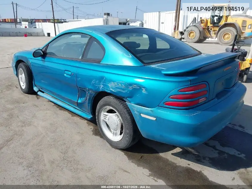 1FALP4049SF194519 1995 Ford Mustang