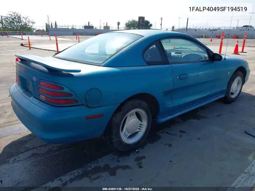 1FALP4049SF194519 1995 Ford Mustang