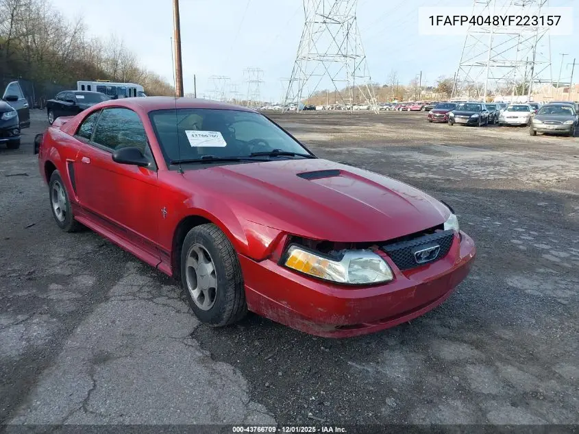 1FAFP4048YF223157 2000 Ford Mustang