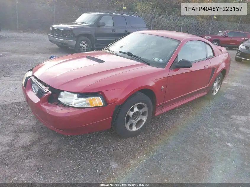 1FAFP4048YF223157 2000 Ford Mustang