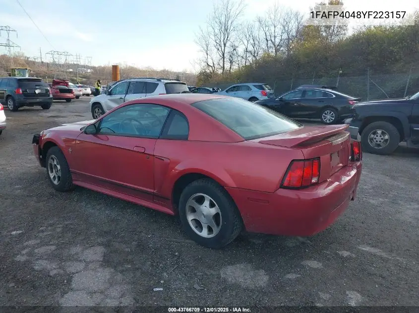 1FAFP4048YF223157 2000 Ford Mustang