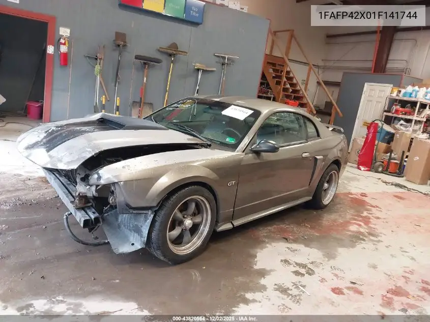 1FAFP42X01F141744 2001 Ford Mustang Gt