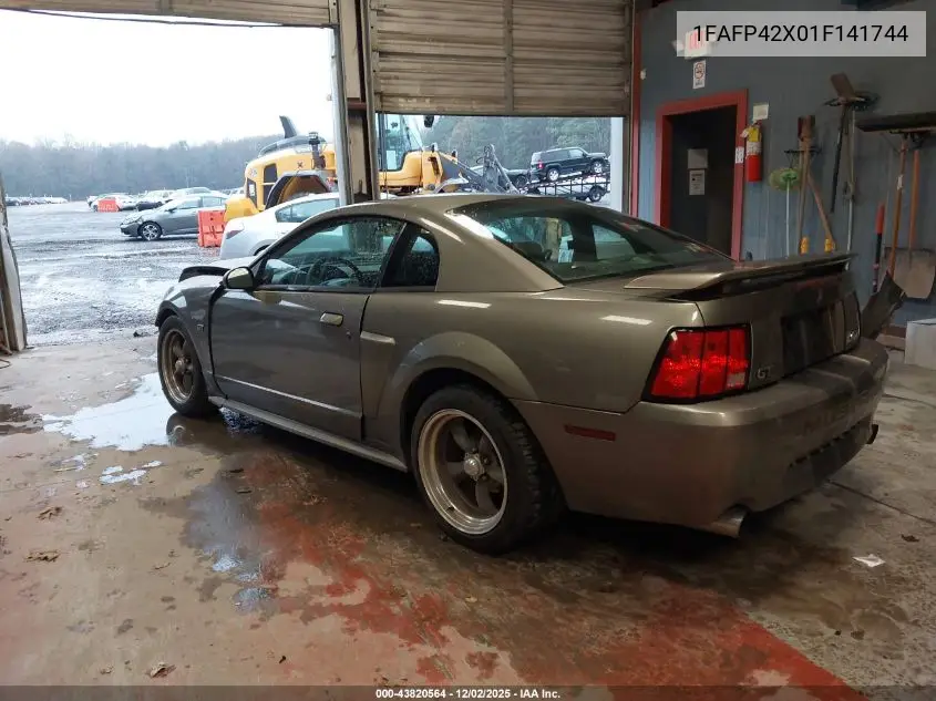 1FAFP42X01F141744 2001 Ford Mustang Gt