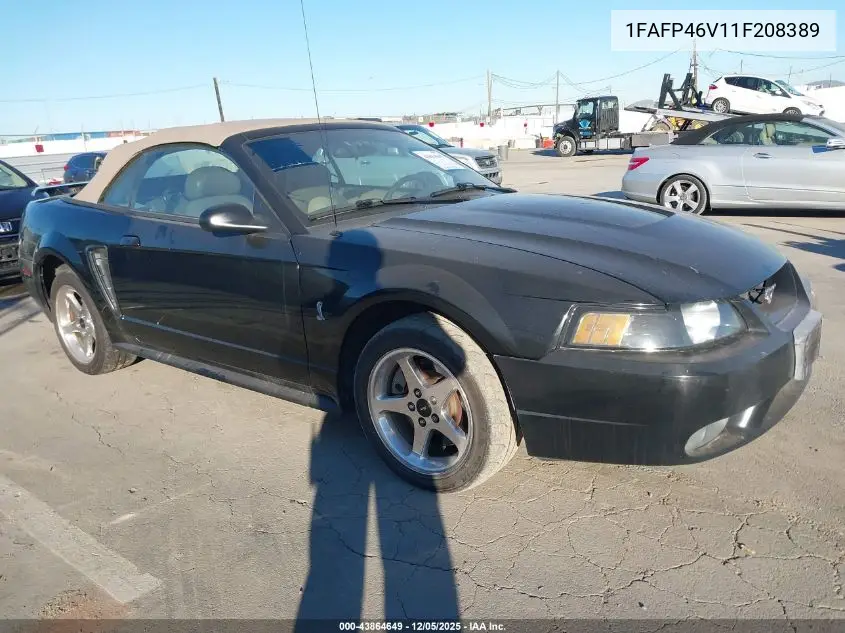 1FAFP46V11F208389 2001 Ford Mustang Cobra