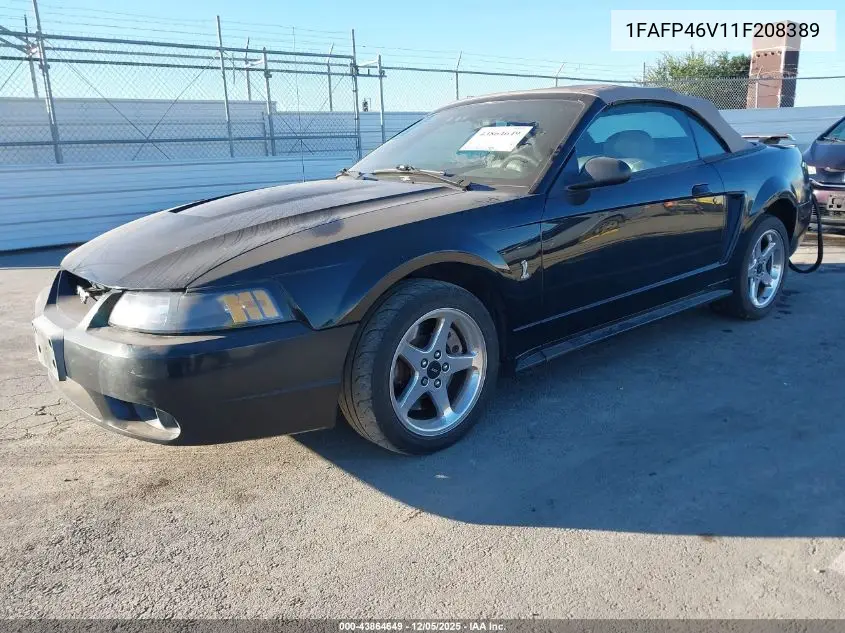 1FAFP46V11F208389 2001 Ford Mustang Cobra