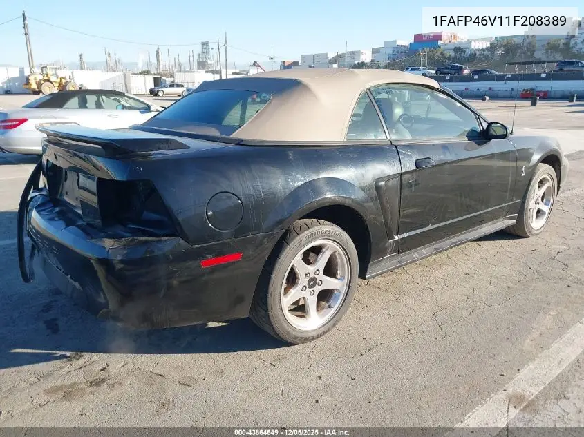 1FAFP46V11F208389 2001 Ford Mustang Cobra
