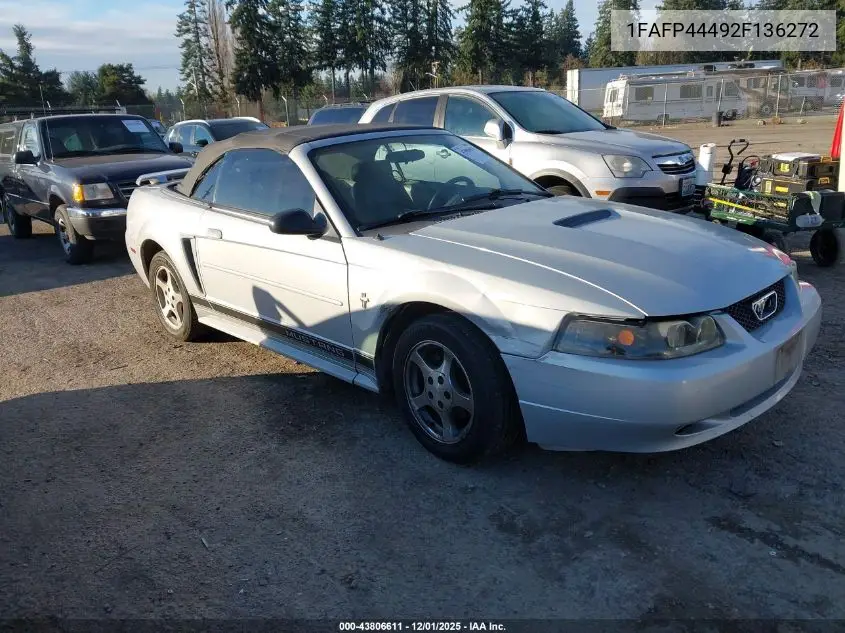 1FAFP44492F136272 2002 Ford Mustang
