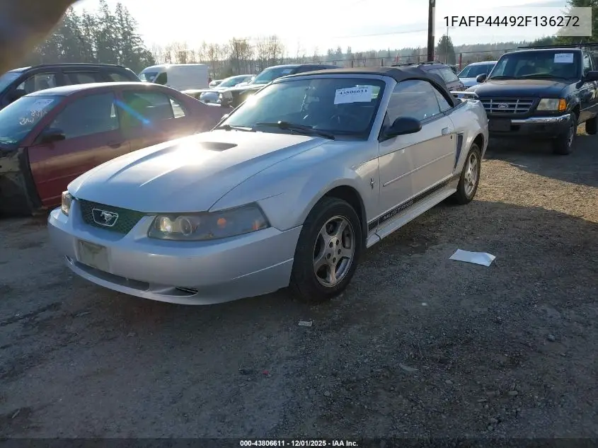 1FAFP44492F136272 2002 Ford Mustang