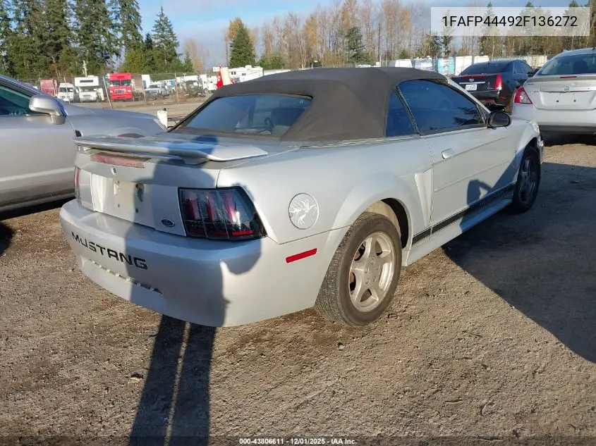 1FAFP44492F136272 2002 Ford Mustang
