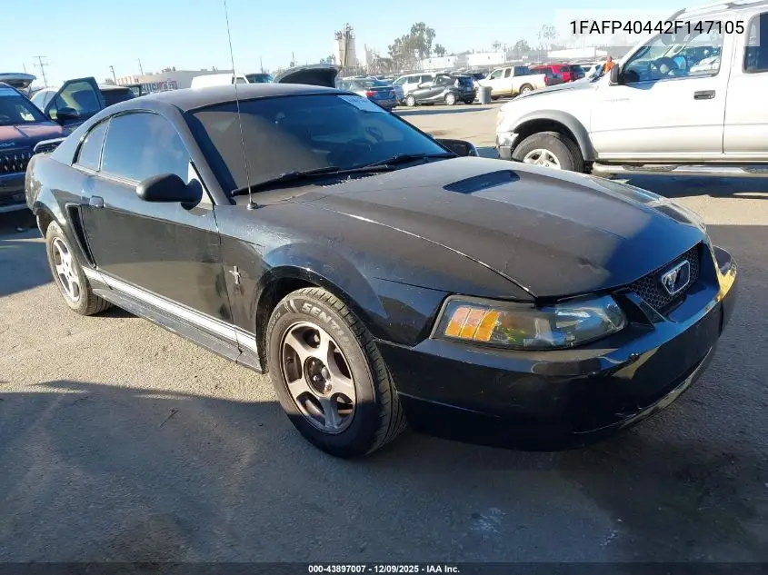 1FAFP40442F147105 2002 Ford Mustang