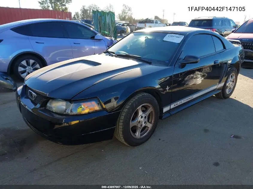 1FAFP40442F147105 2002 Ford Mustang