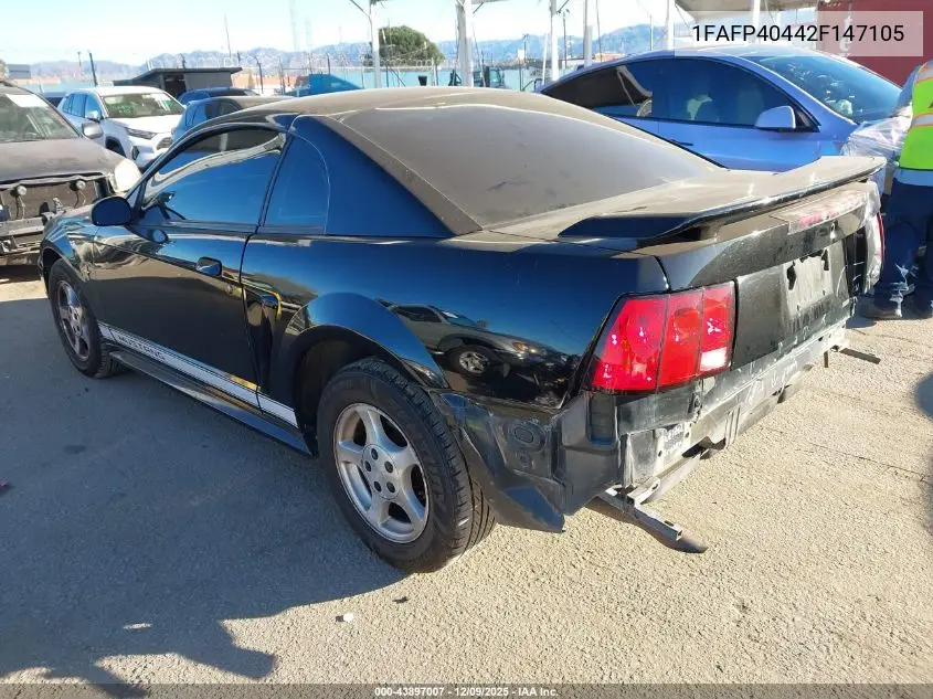 1FAFP40442F147105 2002 Ford Mustang