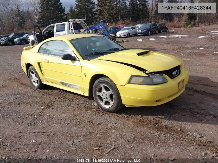 1FAFP40413F428344 2003 Ford Mustang