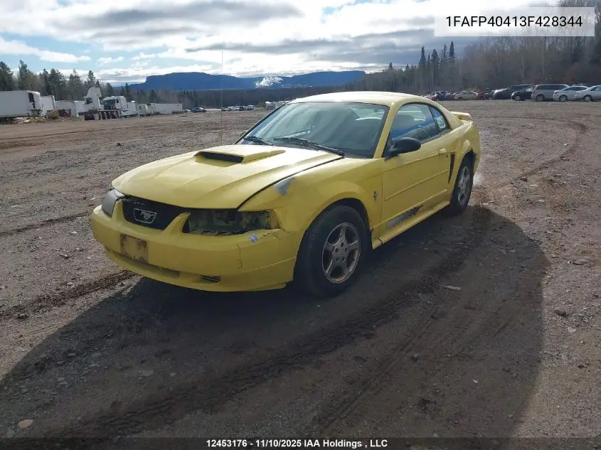 1FAFP40413F428344 2003 Ford Mustang