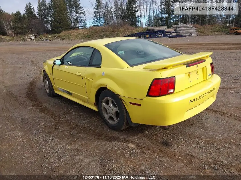 1FAFP40413F428344 2003 Ford Mustang
