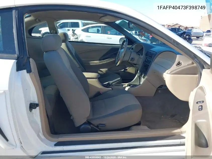 1FAFP40473F398749 2003 Ford Mustang