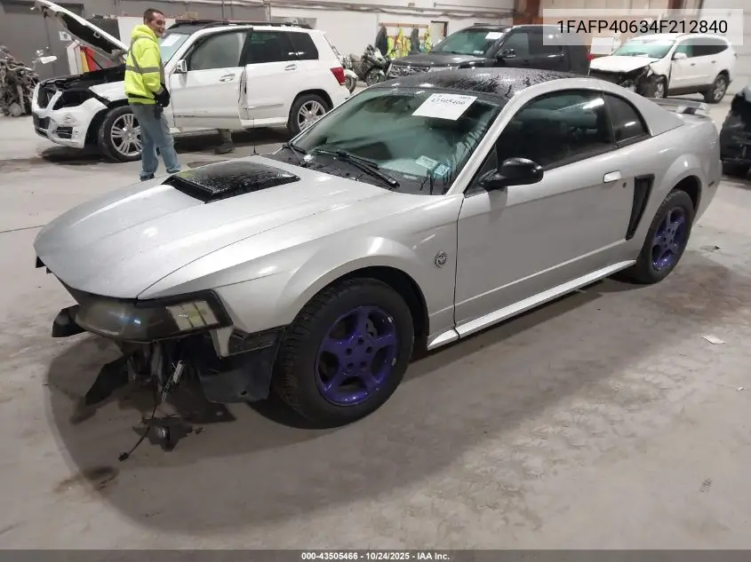 1FAFP40634F212840 2004 Ford Mustang