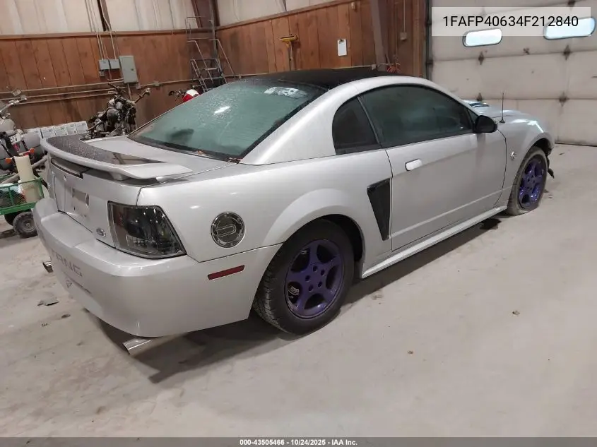 1FAFP40634F212840 2004 Ford Mustang
