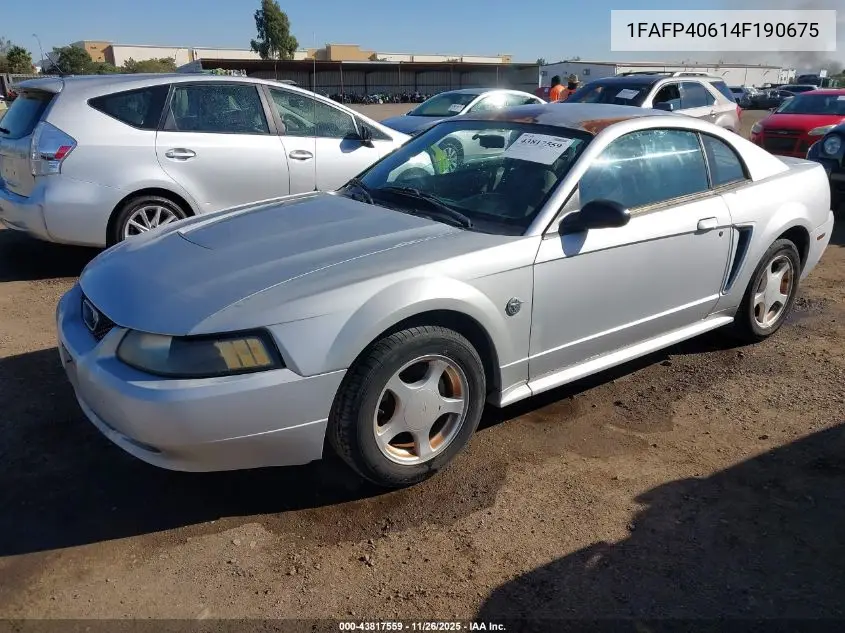 1FAFP40614F190675 2004 Ford Mustang