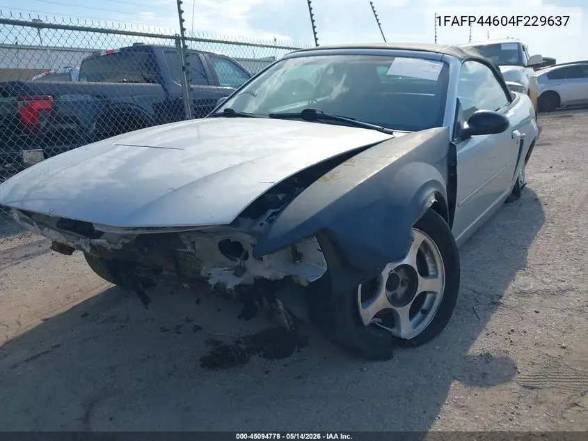 1FAFP44604F229637 2004 Ford Mustang