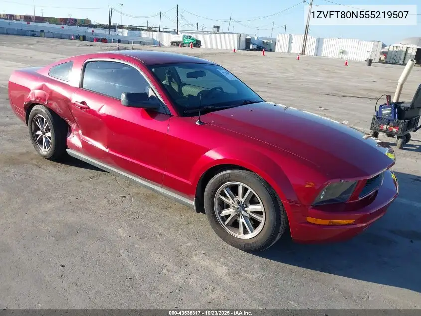 1ZVFT80N555219507 2005 Ford Mustang V6 Deluxe/V6 Premium