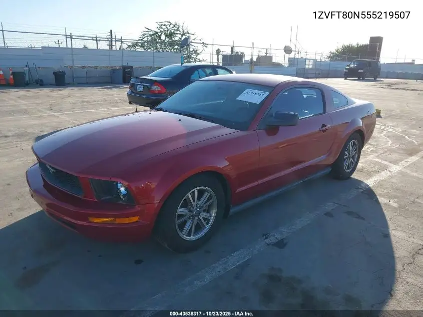 1ZVFT80N555219507 2005 Ford Mustang V6 Deluxe/V6 Premium