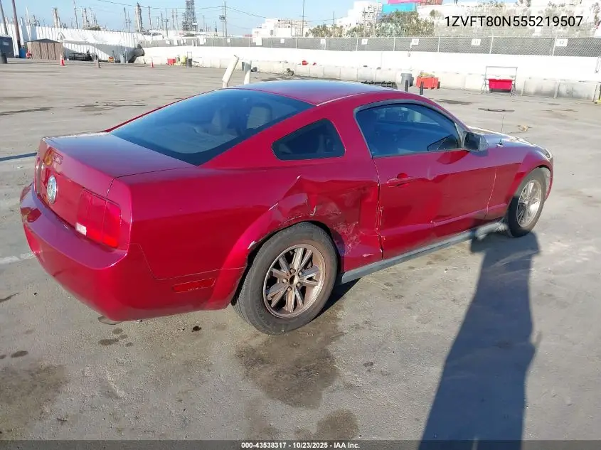 1ZVFT80N555219507 2005 Ford Mustang V6 Deluxe/V6 Premium