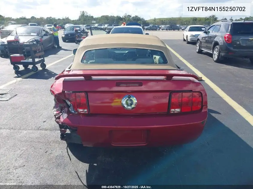 1ZVFT84N155250702 2005 Ford Mustang